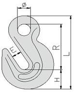 H323 AND A323 FORGED EYE GRAB HOOK HIGH TEST OR ALLOY